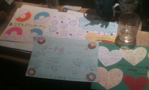 Thank you notes from Kyoto Japan orphanages after Kozmoz Internship participants deliver donations